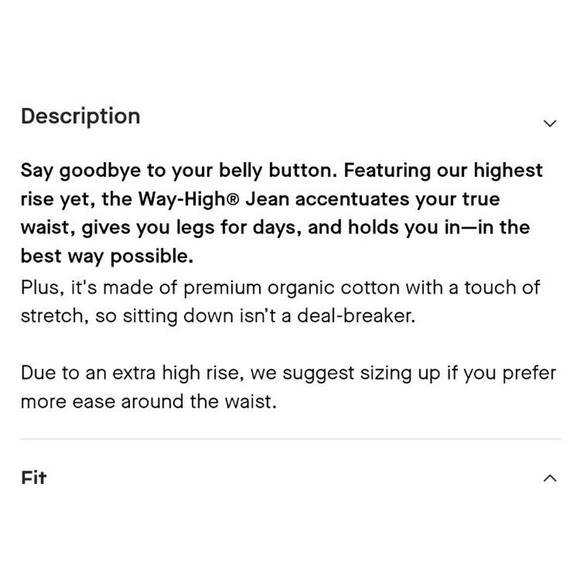 NEW Everlane Jeans 25 "The Way High Jean" Black Womens ORGANIC Straight - Picture 4 of 13